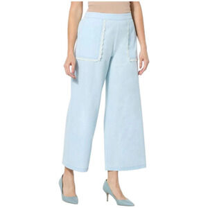 C Wonder by Christian Siriano Women's Shirting WideLeg Pant Subleached - Regular